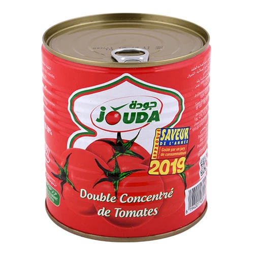 livraison gabes Double concentré de tomates Jouda 800Gr معجون طماطم مضاعف التركيز جودة 800غ épicerie en ligne gabes