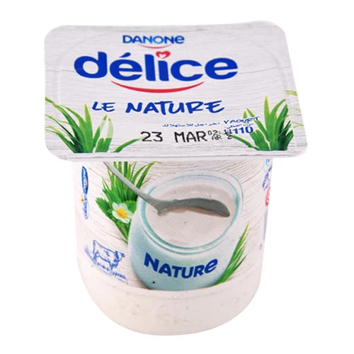 Yaourt Nature DELICE DANONE 110Gr ياغرت طبيعي ديليس دانون 110 جرام Courses en ligne Gabes Tunisie supermarché en ligne Gabes Tunisie vente en ligne Gabes T